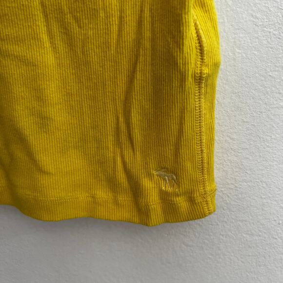 Abercrombie & Fitch Y2K Ribbed‎ Long Line Stretchy Tank Top Layering Preppy - Picture 4 of 6